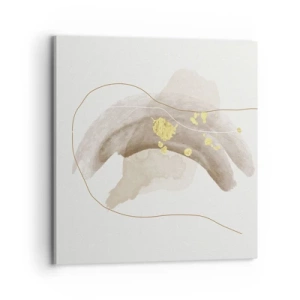 Lærredstryk - Billede på lærred - Mødt i rummet - 70x70 cm