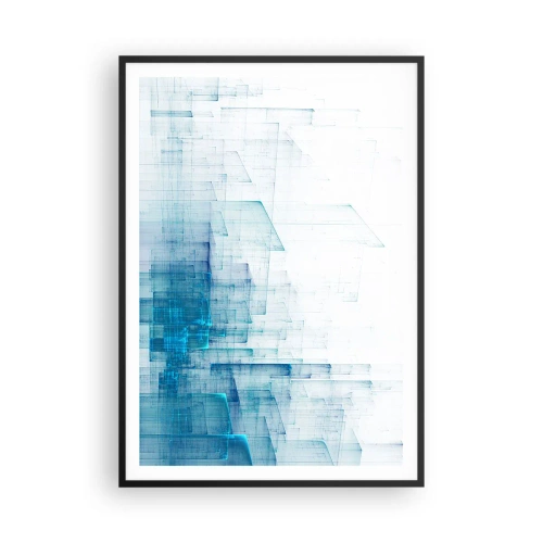 Plakat i sort ramme - Hvordan rummet blev til - 70x100 cm