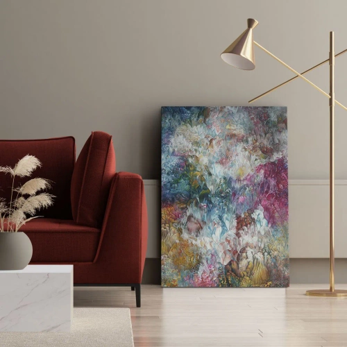 Lærredstryk - Billede på lærred - I fuldt flor - 45x80 cm