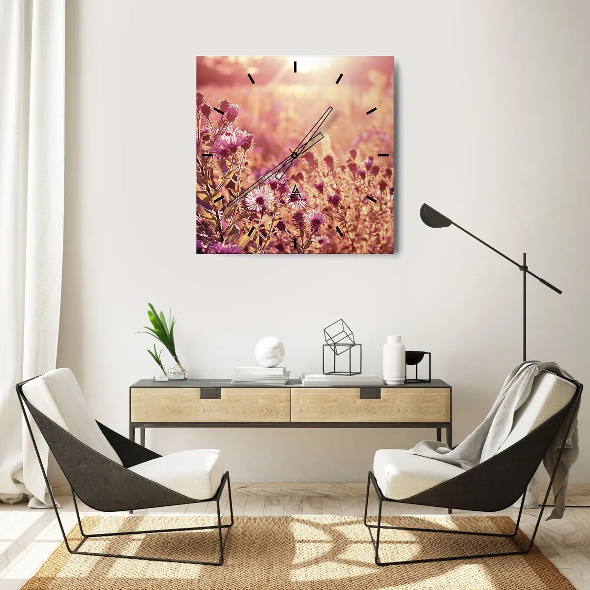 Vægur, Uret - Før sommeren er forbi - 40x40 cm