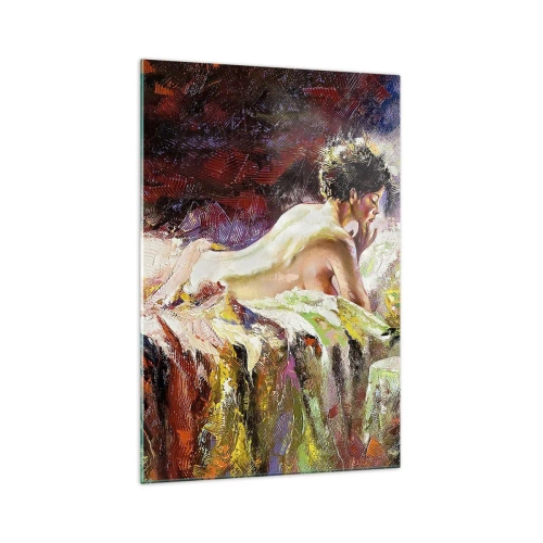 Billede på glas - Eftertænksom Venus - 70x100 cm