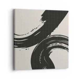 Lærredstryk - Billede på lærred - Fejende og cirkulær - 30x30 cm