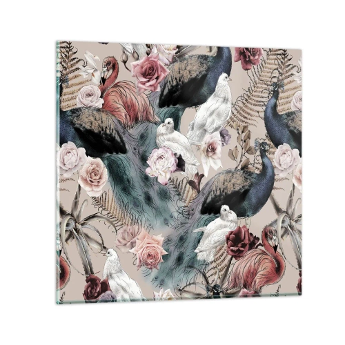 Billede på glas - I paladsets have - 30x30 cm