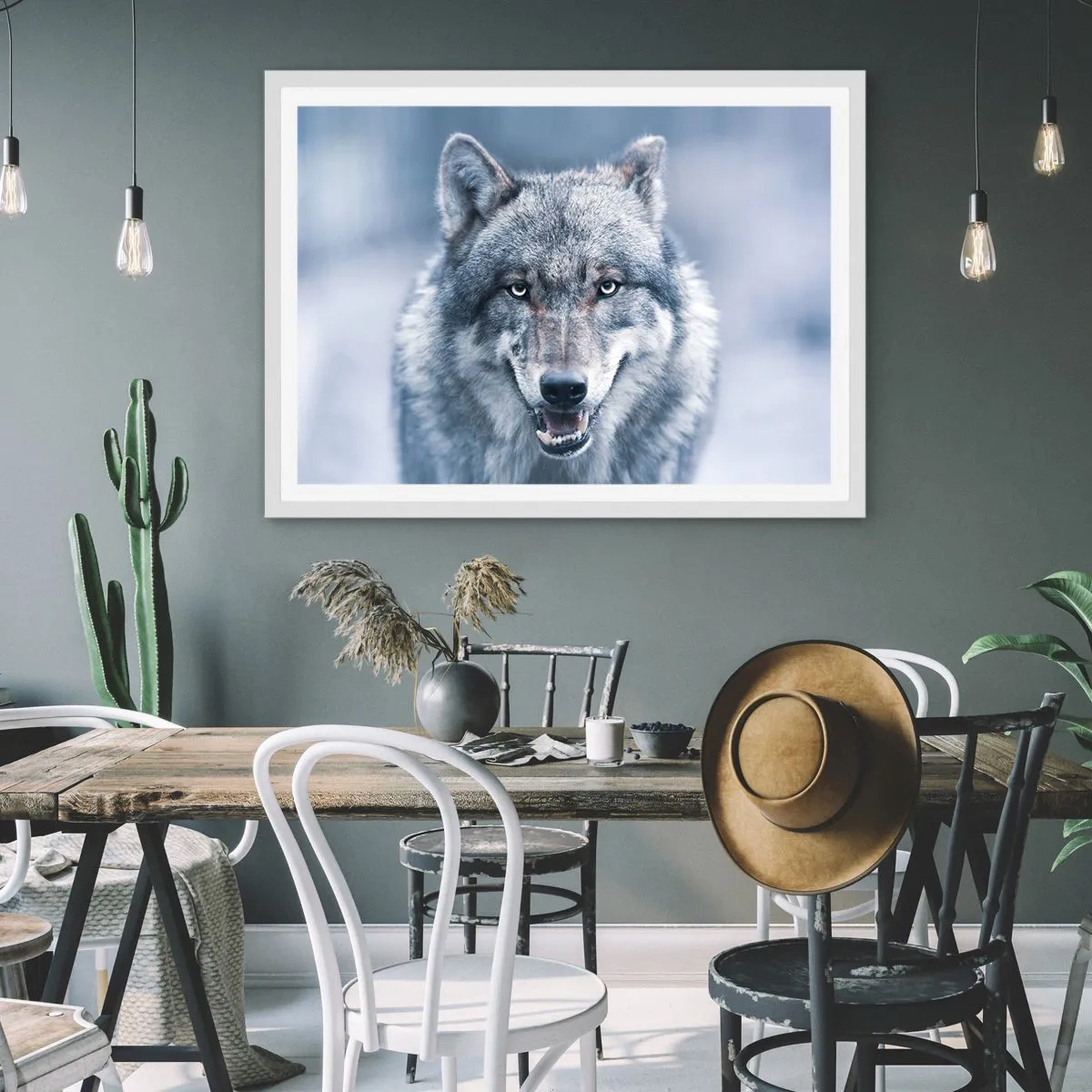 Plakat i hvid ramme - Vil du tage udfordringen op? - 91x61 cm