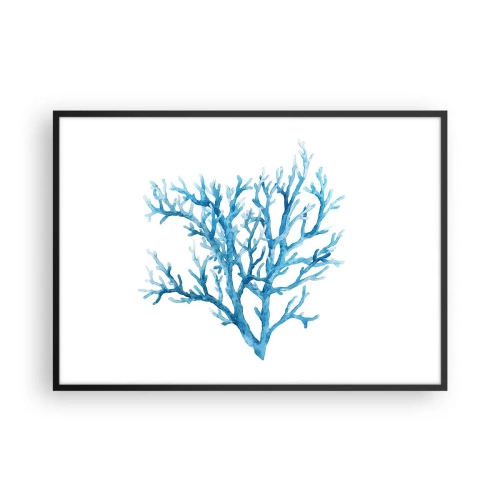 Plakat i sort ramme - Marint filigran - 100x70 cm