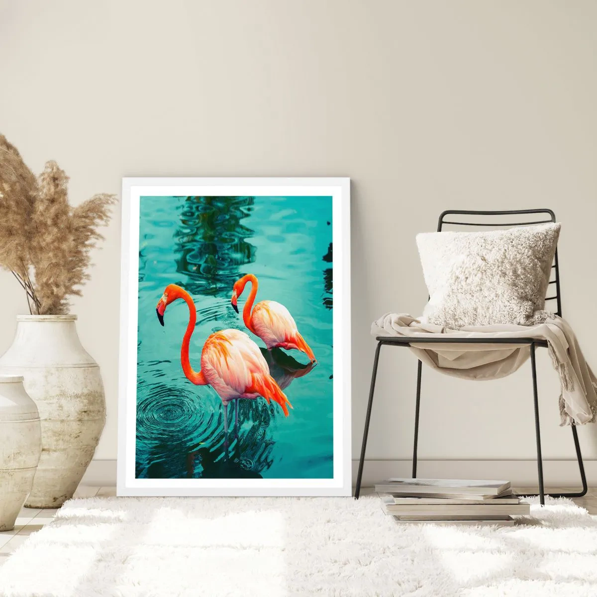 Plakat i hvid ramme - Vi er nu på mode - 40x50 cm