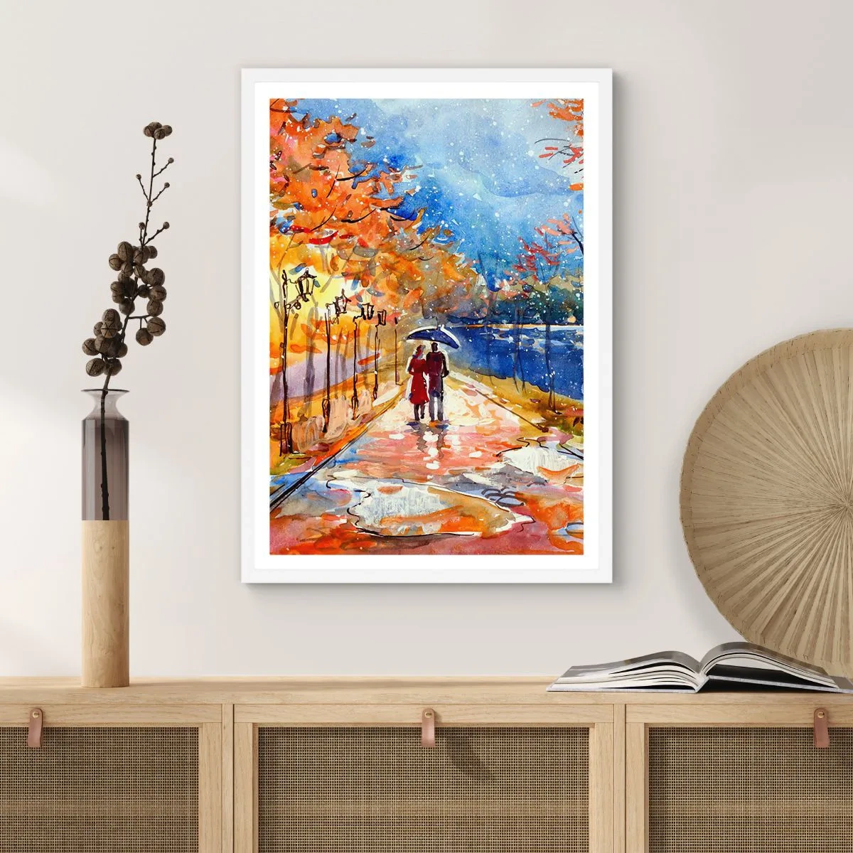 Plakat i hvid ramme - Sammen indtil tidsfristen - 70x100 cm