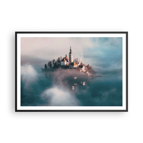 Plakat i sort ramme - Drømmeøen - 100x70 cm