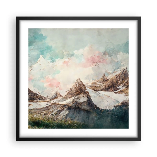 Plakat i sort ramme - Stenede knive - 50x50 cm