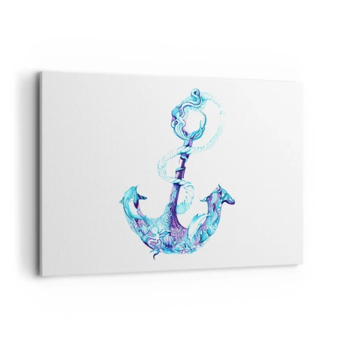 Lærredstryk - Billede på lærred - Forvalter af havets hemmeligheder - 120x80 cm