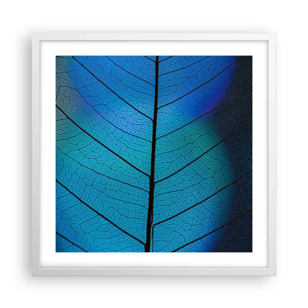 Plakat i hvid ramme - Indviklet konstruktion - 50x50 cm