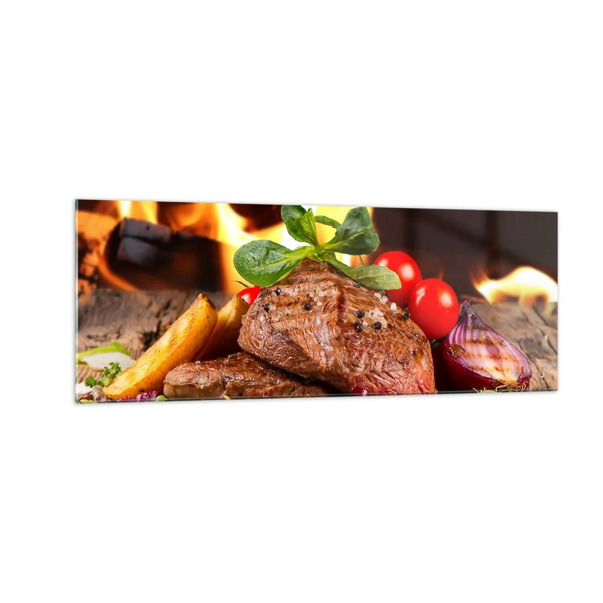 Billede på glas - Fremkaldt med varme - 140x50 cm