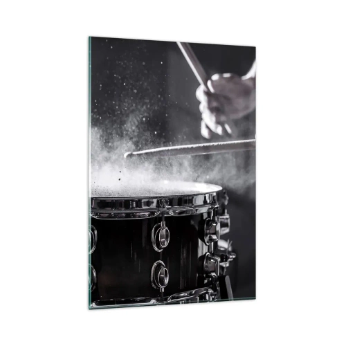 Billede på glas - Musikkens puls - 80x120 cm