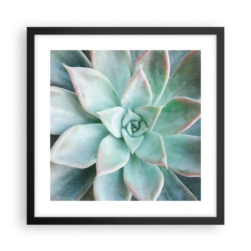 Plakat i sort ramme - Hjertet af ørkenen - 40x40 cm