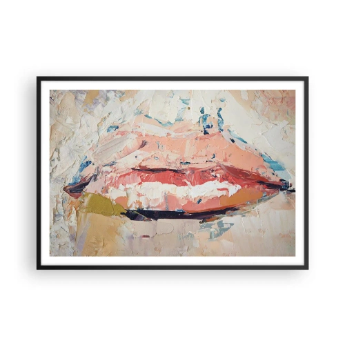 Plakat i sort ramme - Vækker sanserne - 100x70 cm