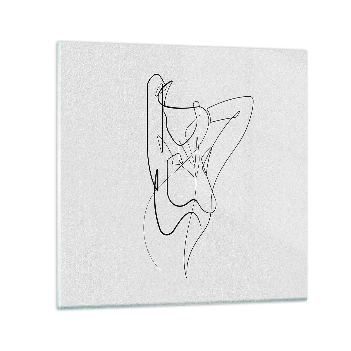 Billede på glas - Virkelig, hvad er du for en person... - 40x40 cm