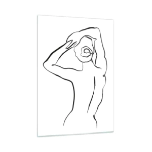 Billede på glas - Handling om morgenen - 50x70 cm