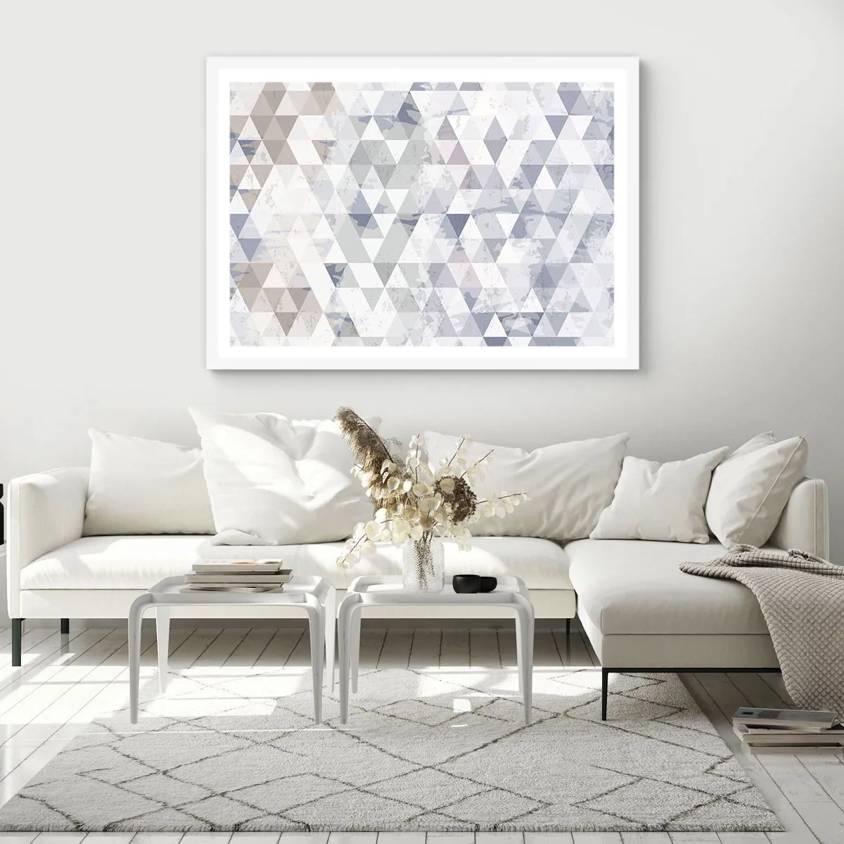 Plakat i hvid ramme - I takt på tre - 70x50 cm