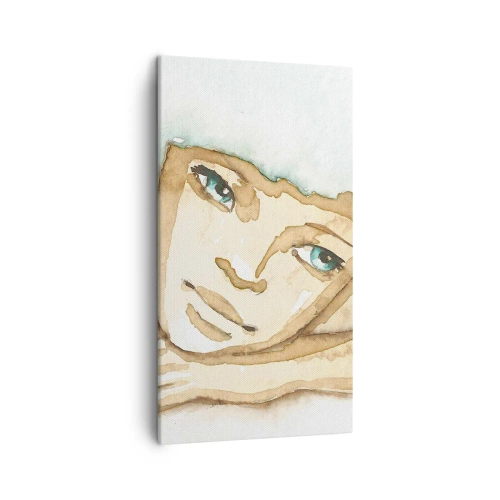 Lærredstryk - Billede på lærred - Poesiens træ vokser ud af stilheden - 45x80 cm