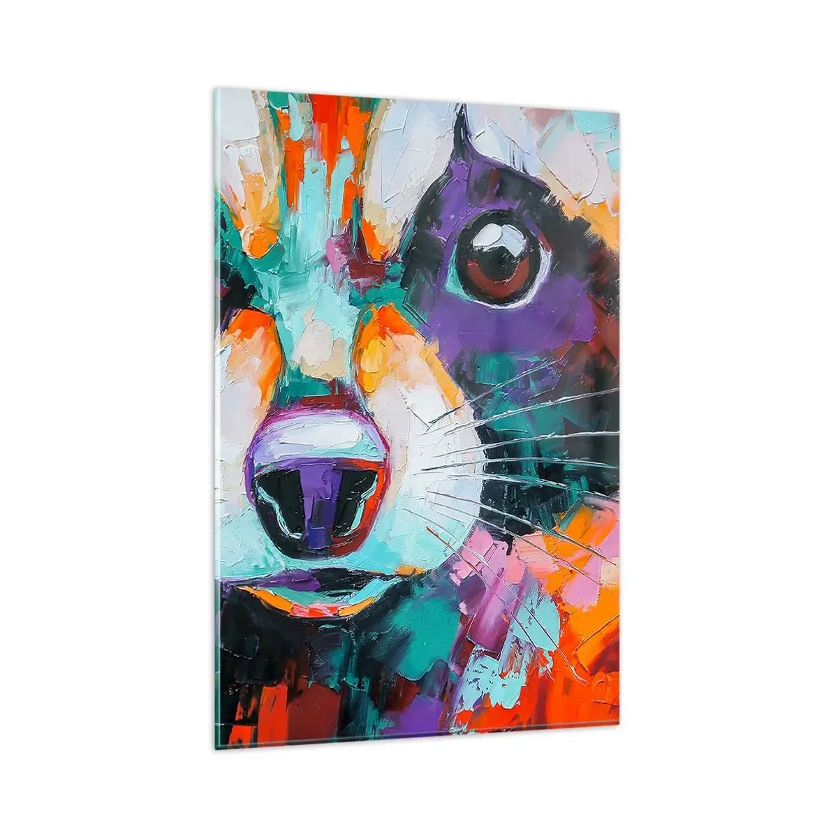 Billede på glas - Kun gode følelser - 80x120 cm