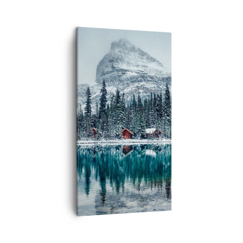 Lærredstryk - Billede på lærred - En canadisk retræte - 45x80 cm