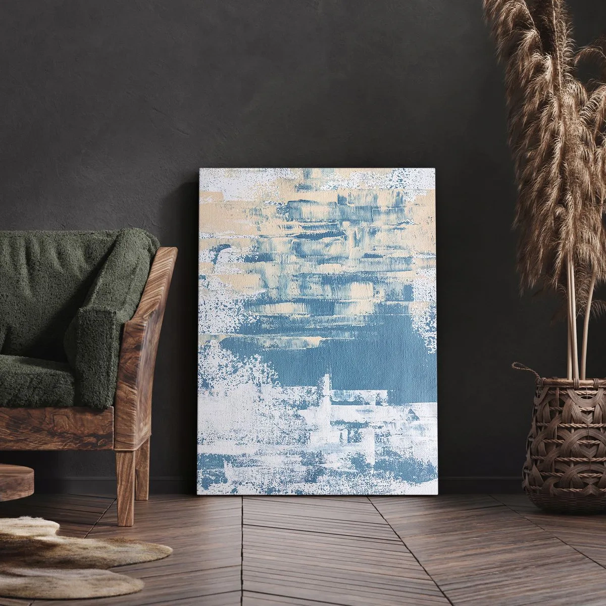 Lærredstryk - Billede på lærred - Gennem istappen - 50x70 cm