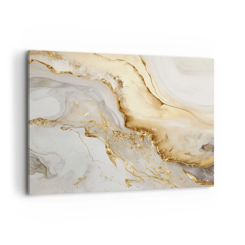 Lærredstryk - Billede på lærred - Abstraktion: skønhed og godhed - 100x70 cm