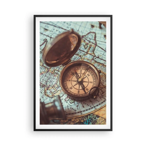 Plakat i sort ramme - For eventyreren - 61x91 cm