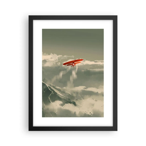 Plakat i sort ramme - Frygtløs pioner - 30x40 cm