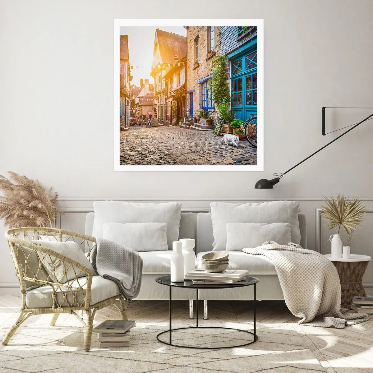 Plakat - Byens hvide spøgelse - 50x50 cm