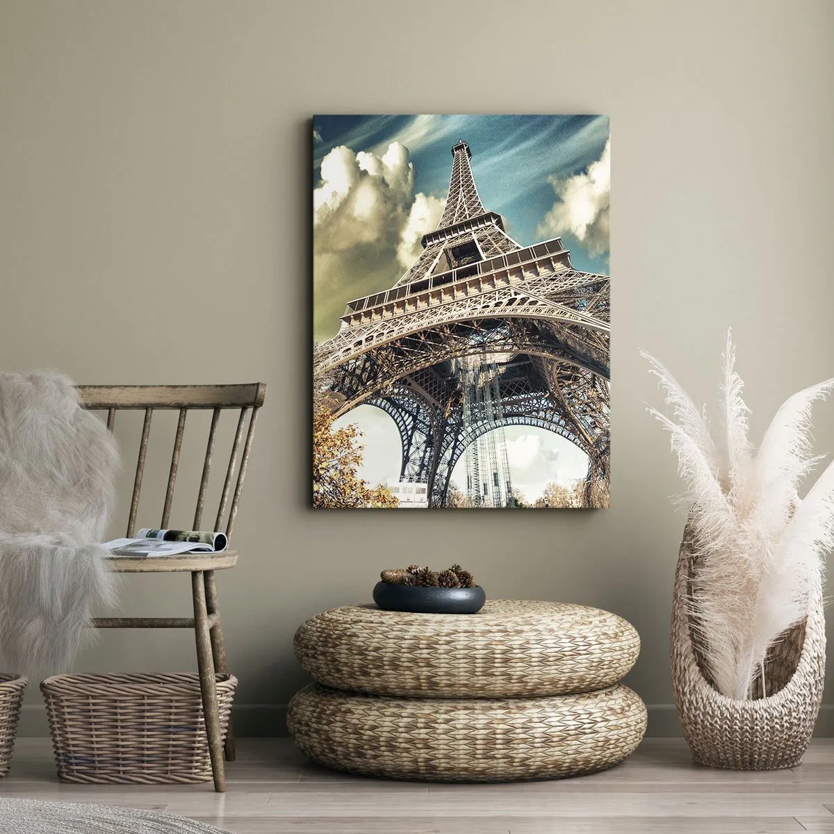 Lærredstryk - Billede på lærred - Og i efteråret i Paris... - 50x70 cm