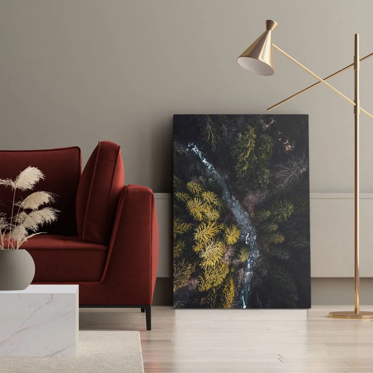 Lærredstryk - Billede på lærred - Hurtigt, stadig hurtigere - 70x100 cm