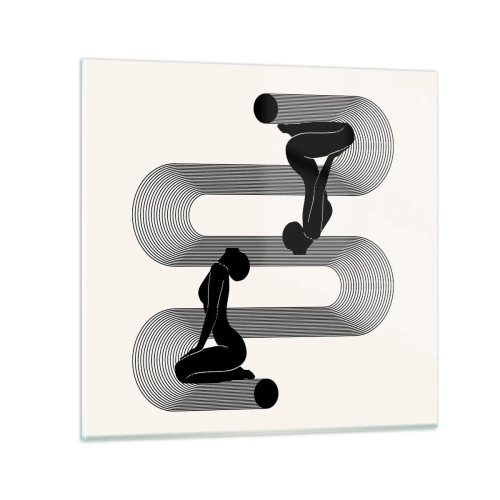 Billede på glas - Sensuel symmetri - 30x30 cm