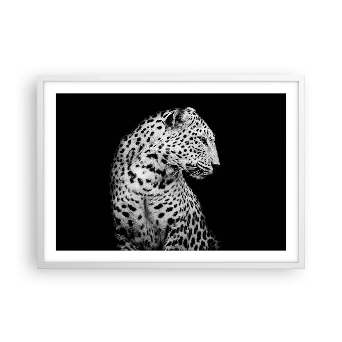 Plakat i hvid ramme - Den rigtige profil er perfekt! - 70x50 cm