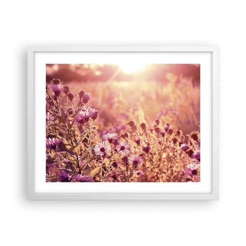 Plakat i hvid ramme - Før sommeren er forbi - 50x40 cm