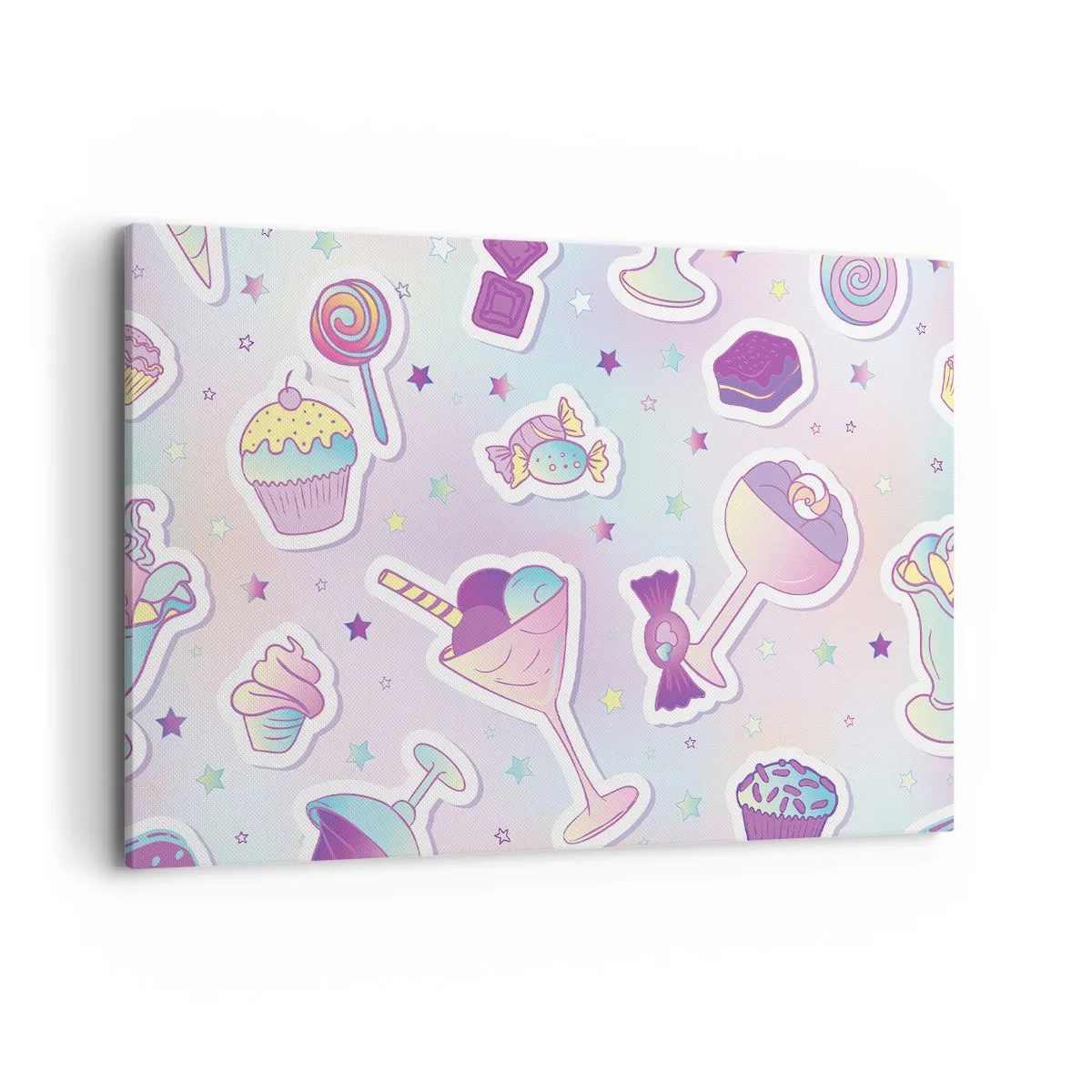 Lærredstryk - Billede på lærred - At have en fødselsdag hver dag - 120x80 cm