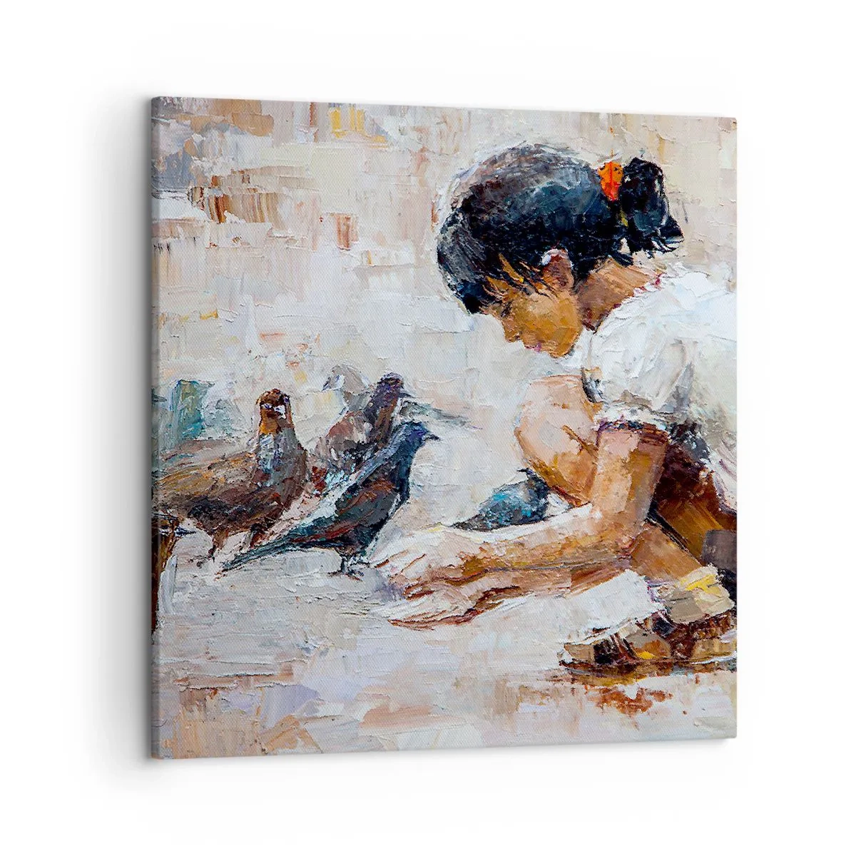 Lærredstryk - Billede på lærred - De små og de sødeste - 50x50 cm