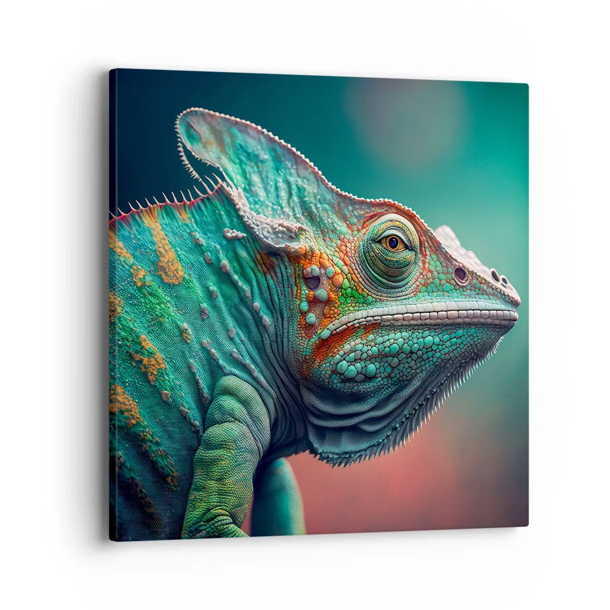 Lærredstryk - Billede på lærred - Kan du se mig? Ikke godt... - 40x40 cm