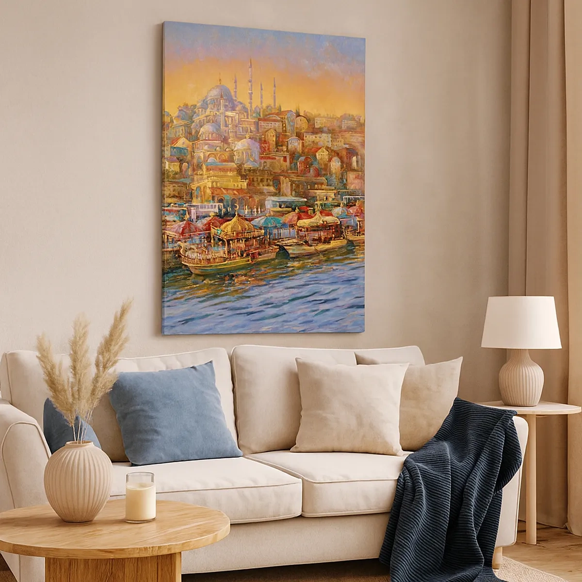 Lærredstryk - Billede på lærred - En historie fra Istanbul - 50x70 cm