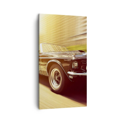 Lærredstryk - Billede på lærred - 1967 - en legende vender tilbage - 45x80 cm