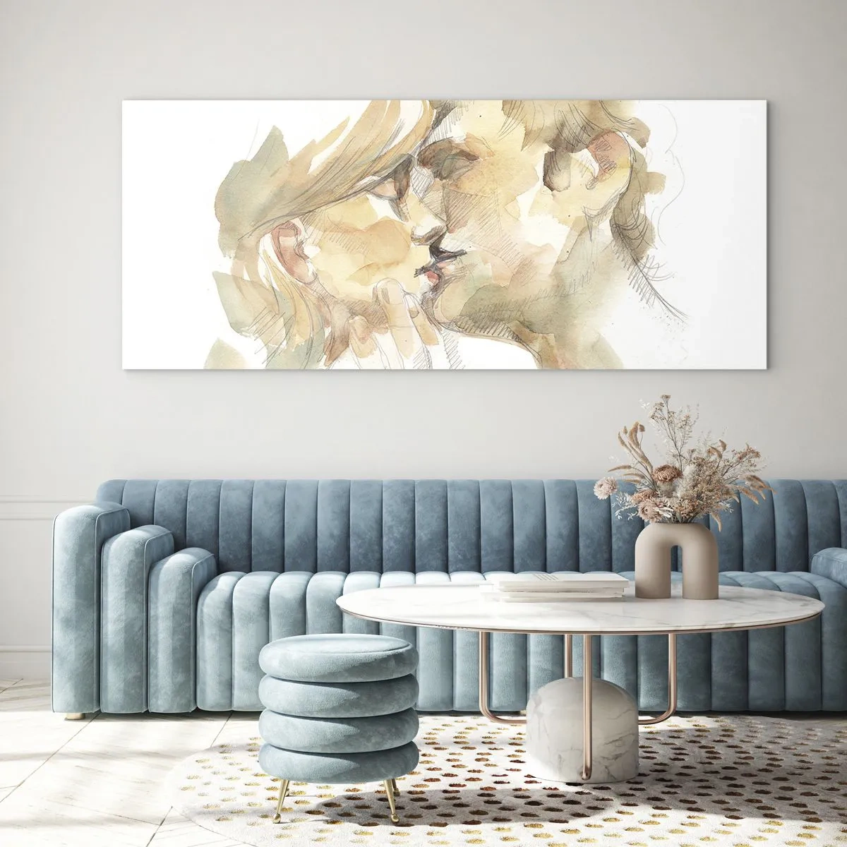 Billede på glas - Den fundne halvdel? - 100x40 cm