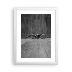 Plakat i hvid ramme - Symmetri fundet - 30x40 cm