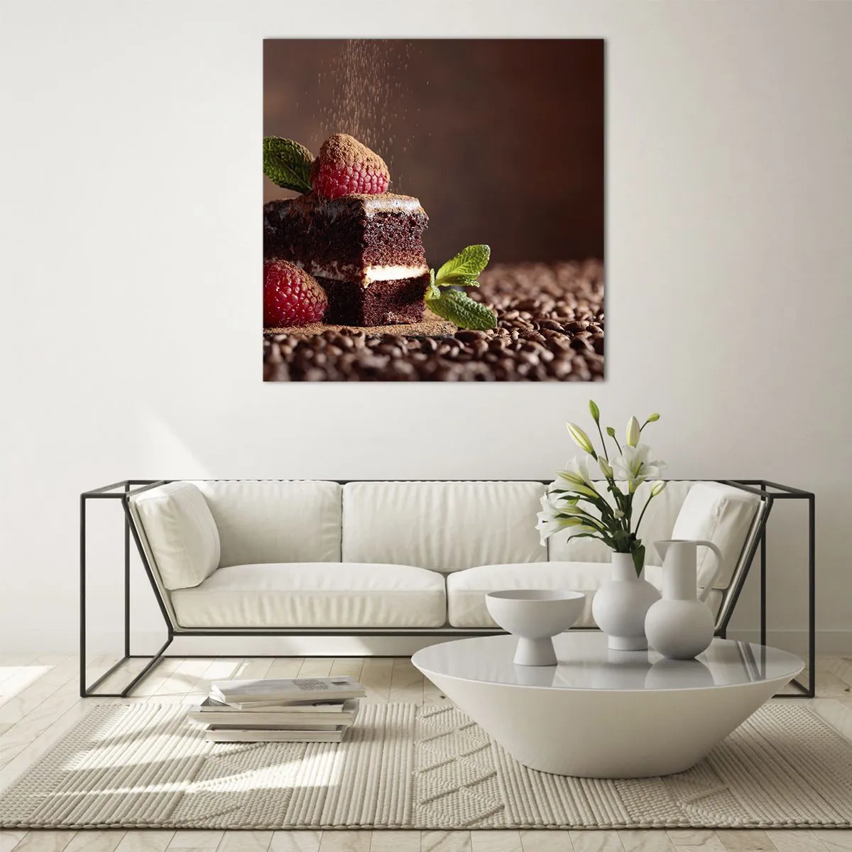 Billede på glas - Livet er sødt - 70x70 cm