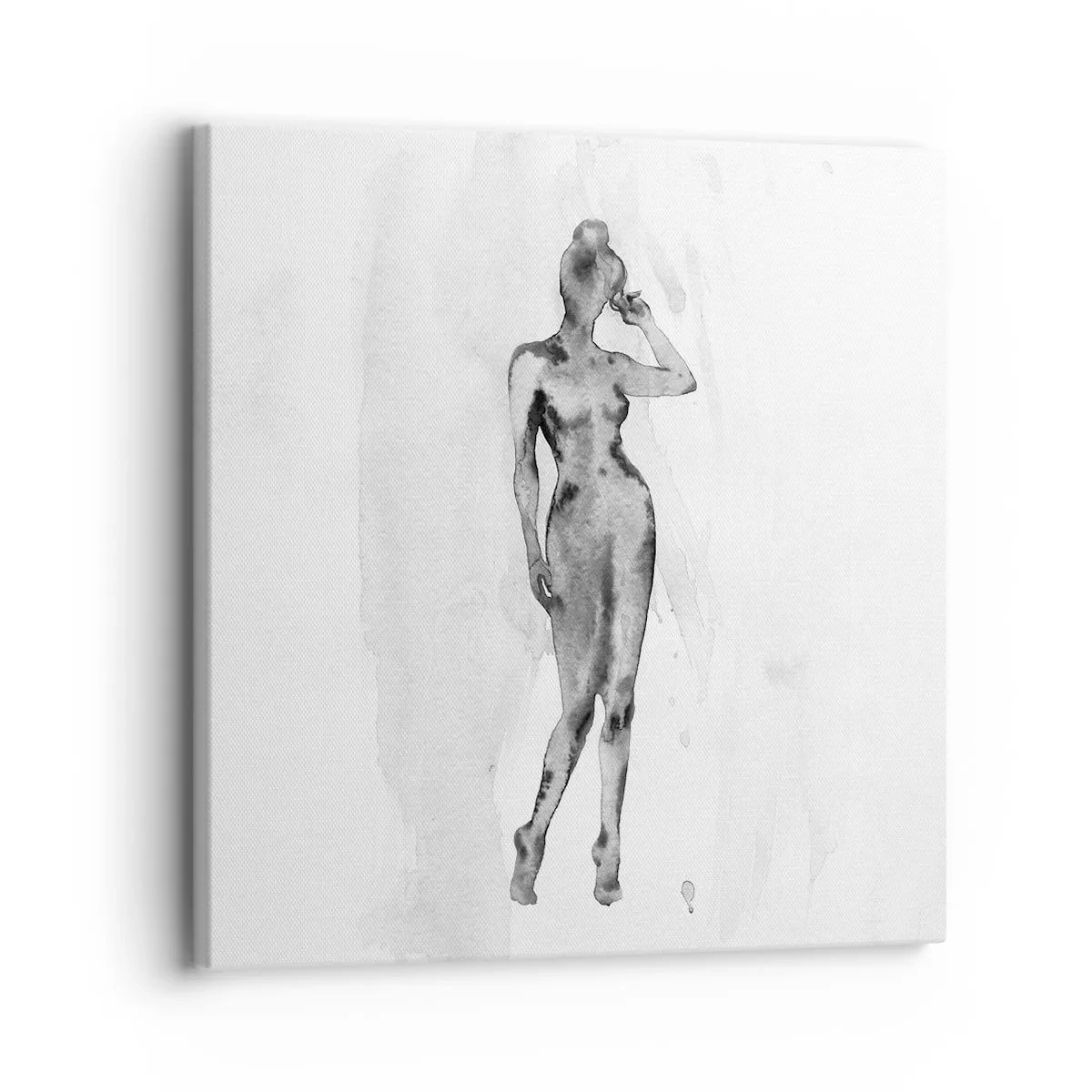 Lærredstryk - Billede på lærred - En undersøgelse af idealet om kvindelighed - 30x30 cm