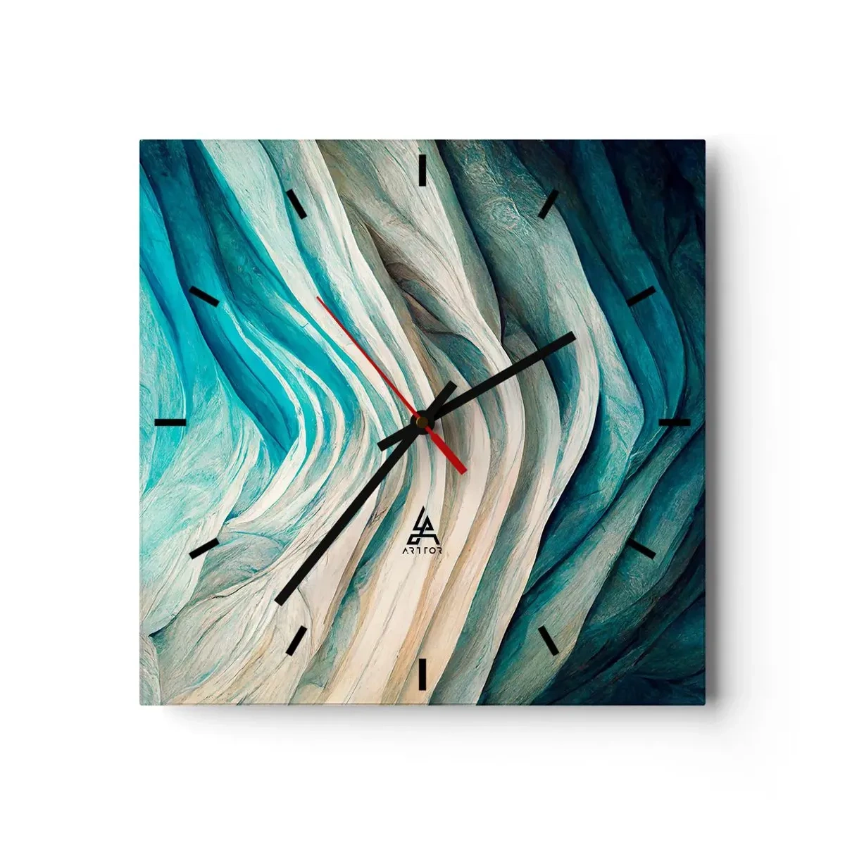 Vægur, Uret - Blå umættelighed - 30x30 cm