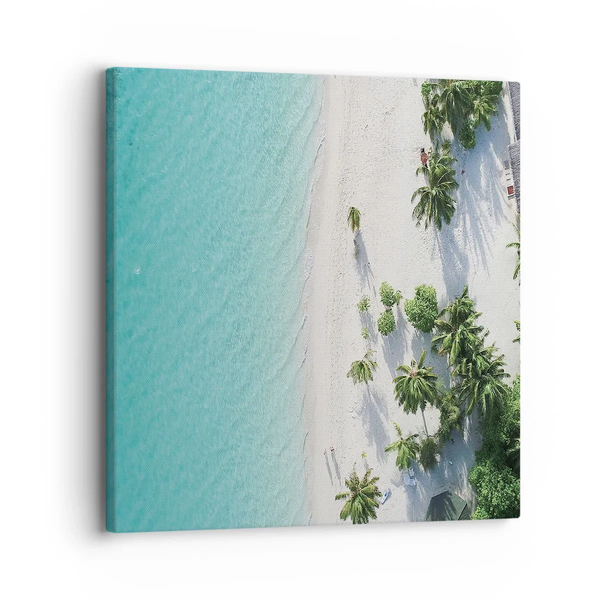 Lærredstryk - Billede på lærred - Ferie i paradis - 30x30 cm