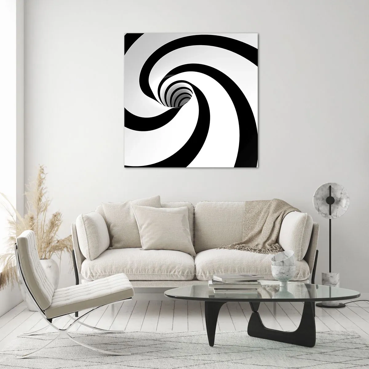 Billede på glas - Overgiver du dig til vortexen? - 30x30 cm