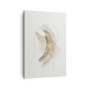 Lærredstryk - Billede på lærred - Mødt i rummet - 70x100 cm