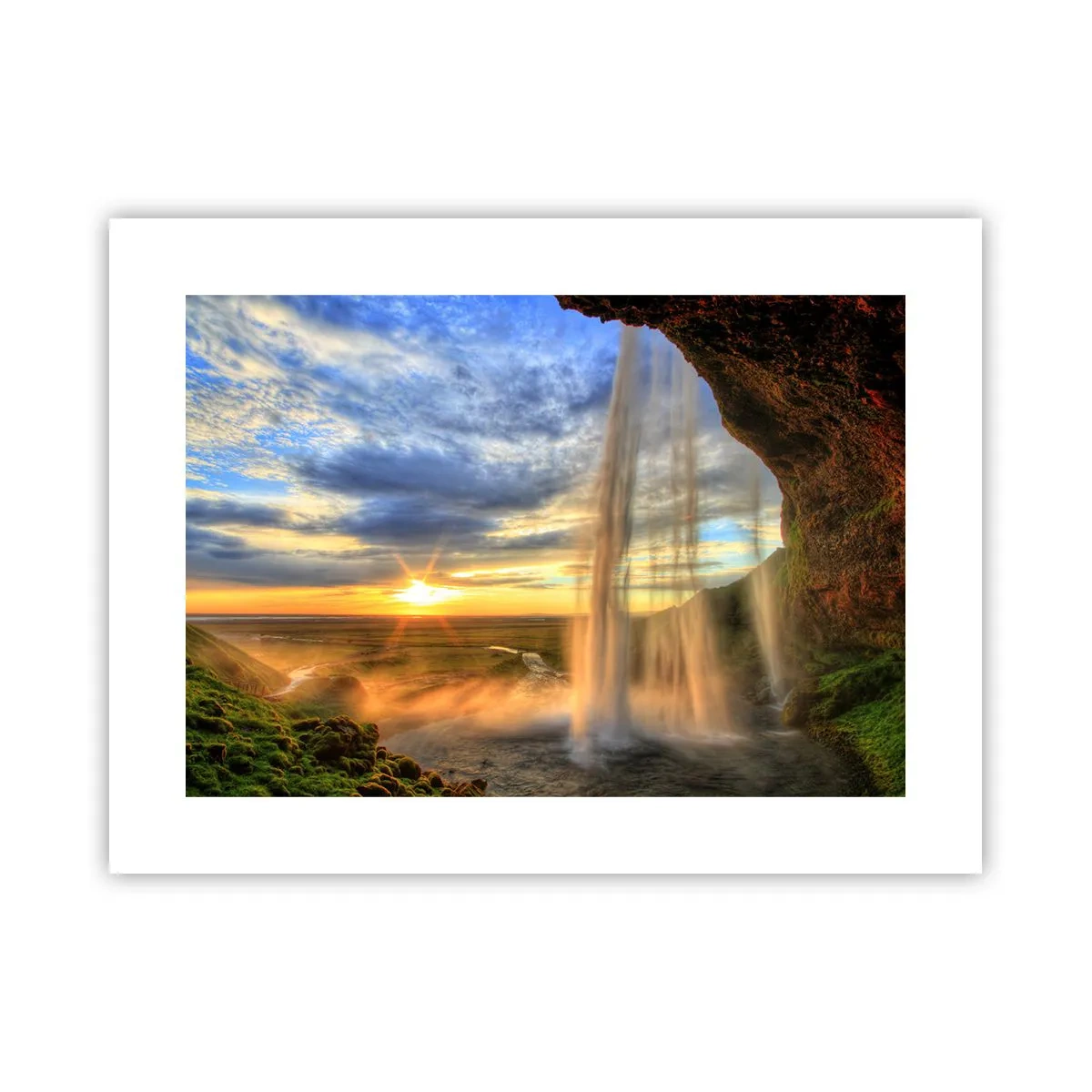 Plakat - Verden bag sløret af dråber - 40x30 cm