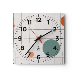 Vægur, Uret - Fanget i en fælde. Os eller dem? - 30x30 cm